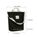 Large Capacity Hobo Bag Handbag Canvas Shopping Bag With Zipper And Multiple Pockets For Women